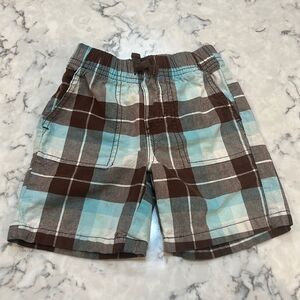 Circo Boys 2T Plaid Blue Brown Shorts Toddler Bottoms